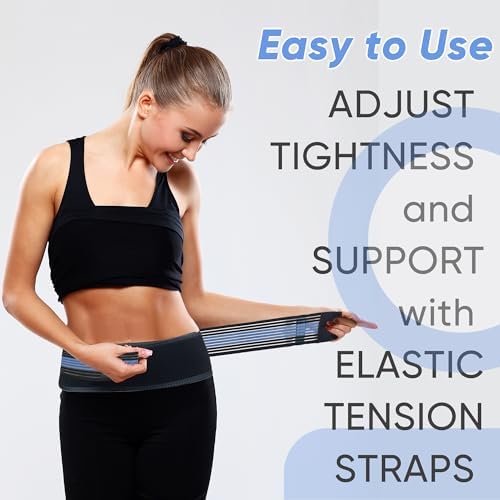 Sacroiliac SI Joint Hip Belt-Sciatica Belt for Women and Men,Pain Relief for Lower Back,Sacroiliac, Sciatic,Pelvic,Lumbar,Hip,Leg,Sacral Nerve(Blue XL-XXL Hip Size 47-56inch)