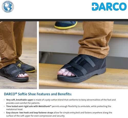 Darco International Softie Surgical Shoe – Women’s Medium (US 6.5–8) – Lightweight Post-Operative Support – Part # STW2B