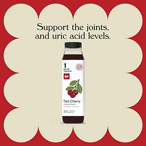 Sweet Montmorency Tart Cherry Juice Concentrate - 12oz Syrup, Extract, & Tart Cherry Juice Supplement for Sleep & Uric Acid
