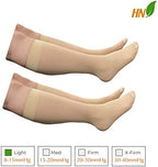 HealthyNees Closed Toe 8-15 mmHg Sheer Compression Leg Ultra Thin 2 Pairs Socks