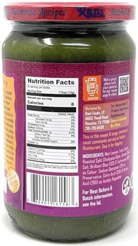 Rani Mint Chutney (Podina) 26.4oz (750g) Bulk Glass Jar, Ready to Eat ~ Vegan | Gluten Free | NON-GMO | Kosher | No Colors | Indian Origin