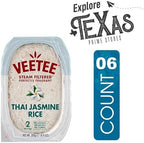 Veetee - Lavinia Essentials Bundle: 6-Pack of Thai Jasmine Rice Steam Filtered, 10.6 oz Microwaveable Tray + 1 Utility Prop.