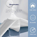 Grounding Sheet Cotton Flat Grounding Sheets 35x90 Inch,Silver-Infused Grounded Bed Sheets for Sleep Stress Health,Earth Connected Sheets with Cord