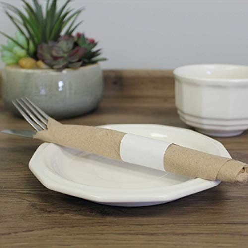 RayLynn Products, Pack of 500 White Premium Napkin Bands, Self-Adhesive 1.5" x 4.25"