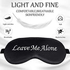 8 Pieces Funny Sleep Mask Silk Eye Mask with Adjustable Strap Soft Cute Blackout Blindfold Eye Cover for Women Men Full Night's Sleep, Travel, Nap, Meditation(Dark Colors)