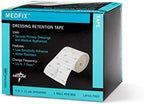Medline MedFix Dressing Retention Tape with S-Release Liner, Secures Primary Dressings and Medical Appliances, 4" x 11 yd