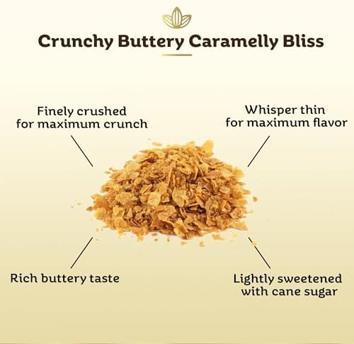 Cocoläat Feuilletine Crushed French Crêpe Dentelles | Crumbled Biscuit Crunch | Made With Real Butter | Imported from France | Resealable Stand Up Pouch | 2 lb/907 g