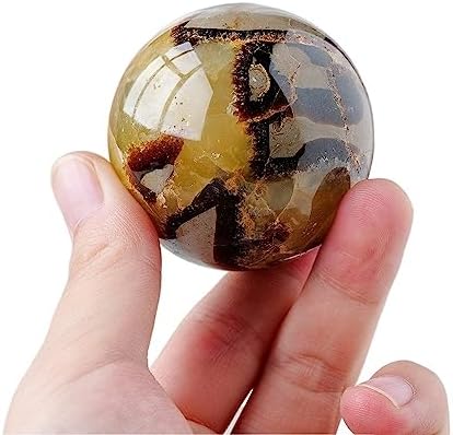 1pc Quartz Sphere Ocean Tortoise Shell Stone Crystal Ball Gemstone Home Decoration Gifts Ornaments (Size : 3-4cm)