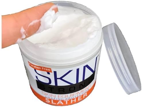 Skin Strong Slather Anti-Chafing Cream and Chamois Cream. Eliminates Friction, Chafing, Saddle Sores, and Thigh Chafing