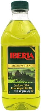 Iberia Extra Virgin Olive Oil & Sunflower Oil Blend, 51 Fl Oz