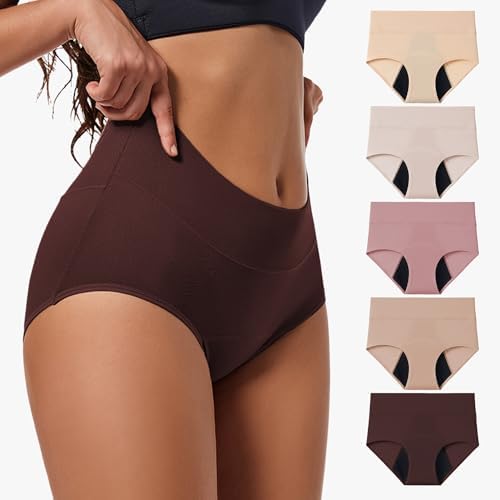 Everdries Washable & Reusable Incontinence Underwear for Women Over 60 - Leakproof, Discreet, Absorbent, Machine-Washable Panties (Comfort Plus, 3XL, Pack of 5)