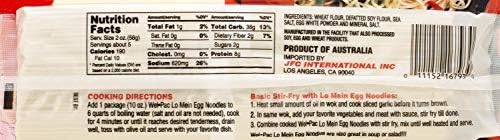 Welpac Lo Mein Egg Noodles, 10 Ounce (Pack of 12)