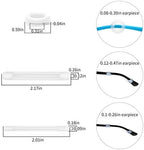Eyeglasses Silicone Ear Hooks Retainers, Anti-Slip Holder Stoppers, Temple Tips Sleeve Retainer, Spectacle Stay for Eyeglasses, Sunglasses, Reading Glasses (White)