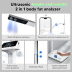 arboleaf Digital Physician Scale, Ultrasonic Height and Weight Scale, Smart Body Composition Analyzer for Gym and Home, 11-485lb, 6ft.4.8in, Body Fat Measurement, Weight, Height, BMI
