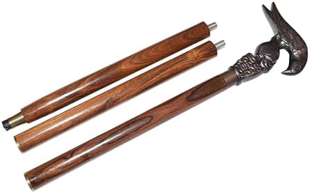 Wooden Walking Cane New Model Antique Eagle Head Handle Brown Walking Stick Cane Xmas Vintage Gift