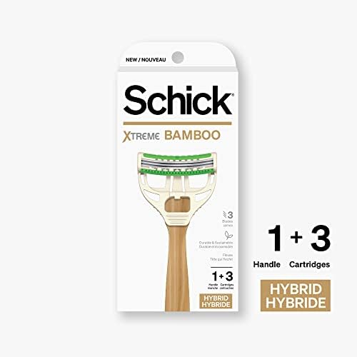 Schick Xtreme Bamboo Razor - Eco Friendly Disposable Razors, Bamboo Handle