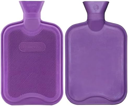 HomeTop Premium Classic Rubber Hot Water Bottle (Purple)