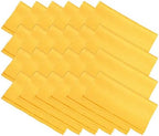 PATIKIL Eyeglass Microfiber Cleaning Cloth 7"x6", 24 Pack Glasses Cleaning Cloth Soft Suede Wipe Screen Cloth for Camera Lens Eyeglasses Screens in Individual Vinyl Pouch, Yellow