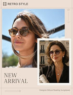 EASY READ 2 Pack Bifocal Reading Sunglasses for Women，Retro Round Sunglass Readers UV400 Protection