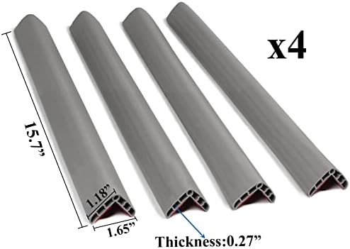 LEWINO Stair Edge Protector Edge Bumper Guard Stair Proofing Table Edge Protector for Garage, Cabinet, Fireplace 5.3ft (15.7in*4pcs)