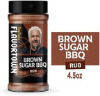 Guy Fieri's Flavortown Brown Sugar BBQ Dry Rub - Grill Seasoning For Chicken, Ribs, Steak, & Pork, Great for Smoking & Grilling Meats, Sweet & Smoky Flavor - 4.5 oz (Pack of 1)