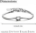 Matching Couple Bracelets – Infinity Promise Love Knot BFF Bracelets for Women & Men, Hypoallergenic Non-Tarnish Friendship Jewelry, Bestie Gifts, Forever Relationship Jewelry for Her/Him