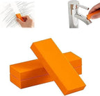 Stainless Steel Decontamination Artifact Eraser, Powerful Stainless Steel Stain Remover, Rubber Rust Cleaning Eraser for Kitchen, Bathroom, Household Orange (5PCS)