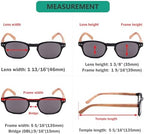 Eyekepper 5-pack Spring Hinge Wood-grain Printed Arms Reading Glasses Sunshine Readers Grey Lens +2.5