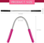 2 Pieces Facial Hair Remover Spring Eyebrow Face Epilator Threading Tool Remove Hair from Upper Lip, Chin, Cheeks and Neck for Women Girls or Men (Black, Rose Red)
