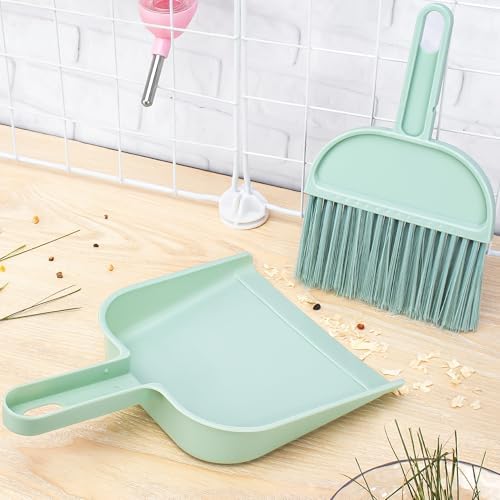Cage Cleaner for Guinea Pigs Mini Dustpan and Brush Set for Chinchilla/Hamster/Bunny Small Animals Waste Cleaning Tool Kit