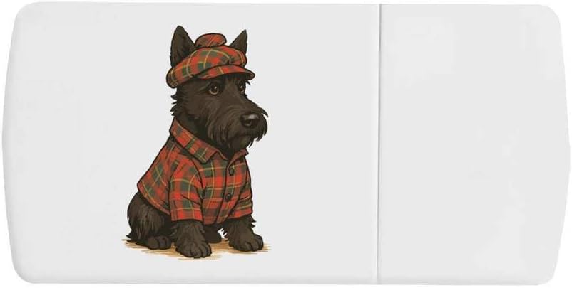 Azeeda 'Scottish Terrier' Pill Box with Tablet Splitter (PI00036628)
