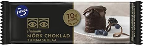 Fazer Premium 70% baking chocolate Chocolate 20 bars of 100g