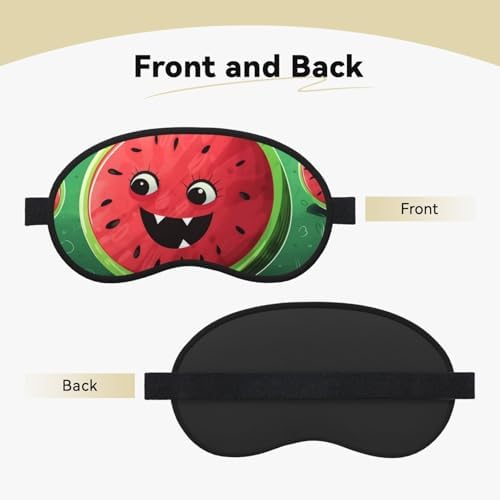 Watermelon Sleep Mask for Side Sleeper, Light Blocking Night Masks for Sleeping Eye Mask for Women Men Eye Cover Soft Comfortable Eye Shade for Travel, Nap