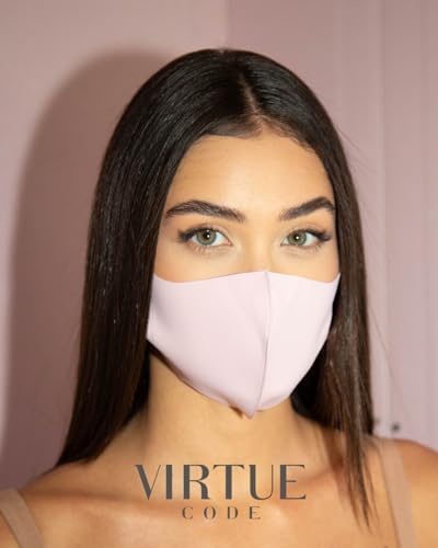 Virtue Code Second Skin Cloth Face Mask Pack. 4 Buttery Soft Masks Washable Fabric