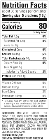 RITZ Original Crackers, Snacks for Kids and Adults, Bulk Lunch Snacks, Family Size, 6 - 20.5 oz Boxes