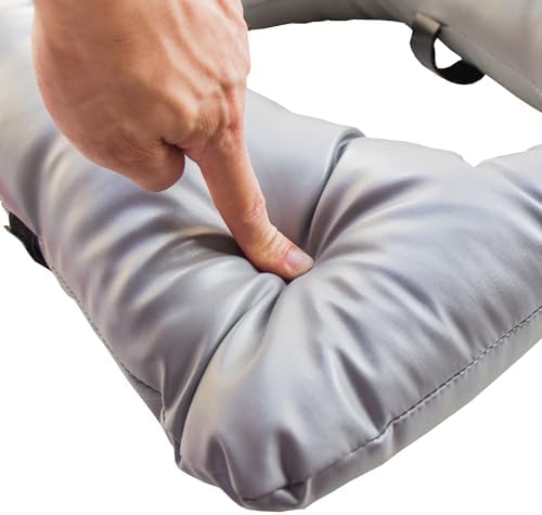 Bedside Soft Commode seat Cushion, Thick Pad PU Cover with Fixing Straps for Commode Chair, Washable Toilet Seat Cushion Warmer for Elderly Adults