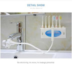 Water Flosser for Family Use 3 Jet Tips & 3 Toothbrush for Faucet & Shower, Oral Irrigator Non-Electric Safety , Dental Oral Care Tooth Cleaning