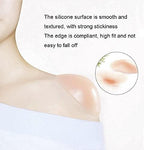 Silicone Shoulder Pads for Womens Clothing, Anti-Slip Shoulder Push-Up Pads Invisible Breathable Enhancer Reusable (2 Pairs (Transparent & Skin)