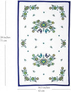Folklore Dish Towel, Blue