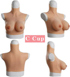 Silicone Breast Forms Fake Boob Fake Chest Crossdressers Breastplate for Crossdressing Drag Queen Shemale Transgender Sissy