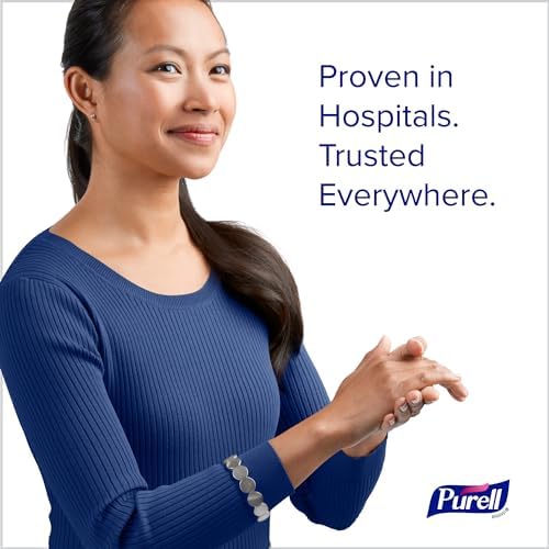 Purell Advanced Hand Sanitizer Refreshing Gel Design Series, Clean Scent,Clear, 8 Fl Oz Pump Bottle (Pack of 4), 9652-06-ECDECO