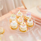 60 Edible Princess Cupcake Toppers Wafer Paper Elegant Princess Dress Castle High Heels Jewelry Cupcake Picks for Birthday Party Cake Decorations Supplies