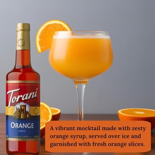 Jimoco® Syrup Pump Dispenser + Torani® Orange Syrup, 25.4 oz - Coffee Syrup Pump & Flavoring Bundle