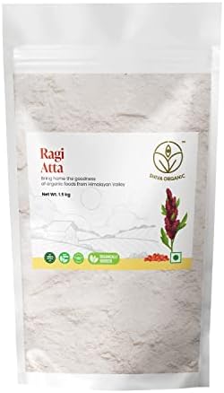 Shiva Organic Ragi Atta - 1.5 kg | Finger Millet Flour | High Protein, Gluten-Free | Stone Ground, Ancient Grain | Sourced from Nature