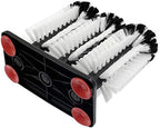 Bonsicoky Glass Washer Brush Cleaner Bristle Brush with 3 Brushe Heads & Suction Base for Beer Cup, Long Leg Cup, Red Wine Glass and More Bar Kitchen Sink Home Tools