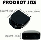 10 Pack Retainer Case,Dental Retainer Box with Vent Holes,Multicolor Storage Container for Aligner Mouth Guard Denture Box (Black)