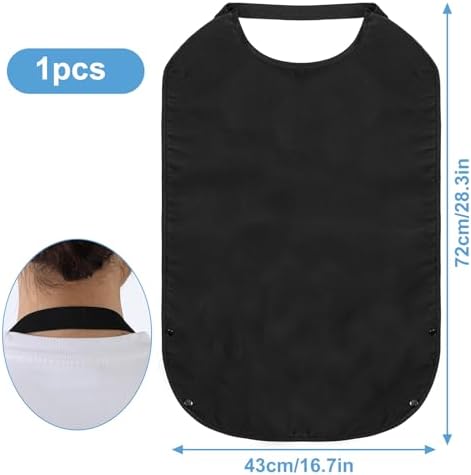 Double Layer Stretchable Adult Bibs, Reusable Waterproof Washable Clothing Protector, Feeding Bib for Men Women