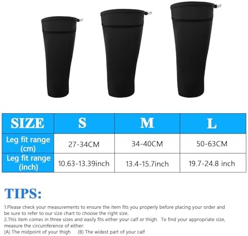 Catheter Leg Bag Holder, Fabric Catheter Sleeves Urine Leg Bag Holder - Adjustable Urinary Drainage Bag Stay in Place Urine Bags for Legs Foley Catheter Bag Holder Strap for Men or Women, 2 Pcs (L)