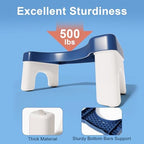 Toilet Stool Poop Stool Adult, Sturdy Plastic Toilet Step for Adults, Portable Toilet Foot Pooping for Bathroom, Potty Stool Squat for Kids Seniors, Easy to Wash - US Patented
