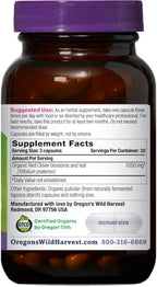 Oregon's Wild Harvest Red Clover Capsules, Non-GMO Organic Herbal Supplements, 90 Count,Organic Red Clover Blossoms and Leaf (Trifolium pratense), Non-GMO Vegan Capsules and Nothing Else